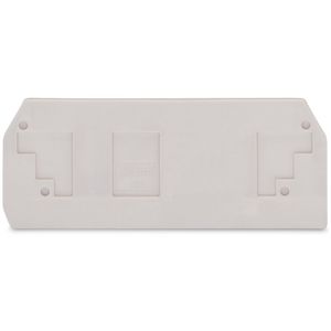 Afsluit-+tussenplaat 2,5mm li.grijs 283-330 VVE=25