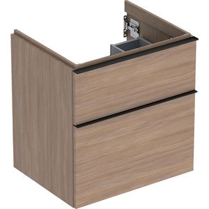 iCon wastafelonderkast 2x la 60cm eiken melamine / greep lava