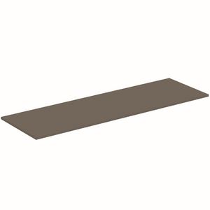 Afdekblad hout I.LIFE-B zonder uitsnijding 1604x505x18mm mat quartz grijs