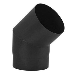 Bocht ø150mm 45° nero