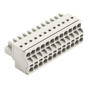 2-draads FE steker 2,5mm² li.grijs 721-2112/026-000 VVE=25