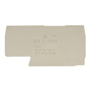 Afsluitplaat APFN 2,5 d1/2/35 VVE=10