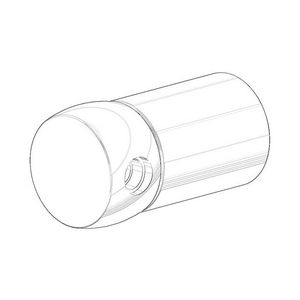 Houder voor toiletrolhouder 38x39x70mm chr