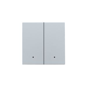 Afwerkingsset lens dubbele elektr. schakelaar/knop sterling