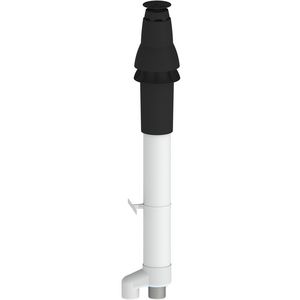 Dakdoorvoer Skyline 3000 HR RVS 80-80mm zwart F140