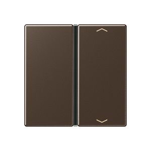 Tastafdekking compleet 1voudig pijl A500 mokka KNX