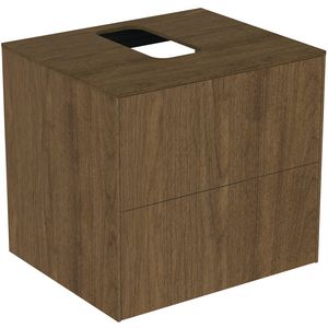 Wastafelmeubel Conca 600x500x550mm 2 la dk walnut extra