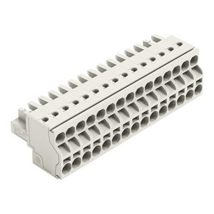 2-draads FE steker 2,5mm² li.grijs 721-2115/026-000 VVE=25