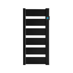 Elektr. aluminium badkamerradiator VERA 1085x531mm 750W antraciet RAL7016 met verlichte thermostaat