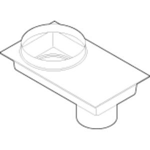 Adapterbak exc. 80-80 naar concentrisch 80/125 Avanta
