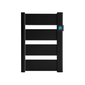 Elektr. aluminium badkamerradiator VERA 728x531mm 500W antraciet RAL7016 met verlichte thermostaat