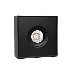 Plafondlamp 8W 60° dim. to warm 3000 2000K zwart