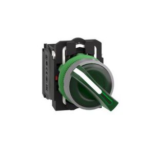 Illum selector switch 2 pos stay put 120VAC 1NO+1NC