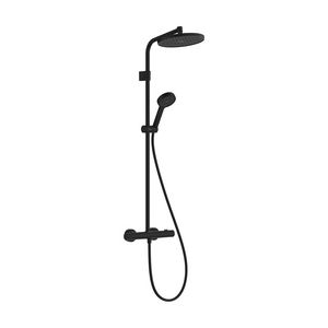 Showerpipe Activera S 240 1 straalsoort EcoSmart Ecost. Fine Varia mat zwart