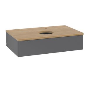 Wastafelonderkast Antao 800x190x500mm Antr. Matt Lacquer K08051GK