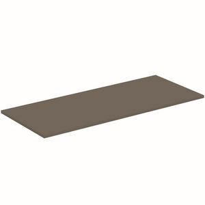 Afdekblad hout I.LIFE-B zonder uitsnijding 1204x505x18mm mat quartz grijs
