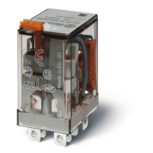 Schakelrelais 2 wisselcontacten 12A 24V AC AgSnO2