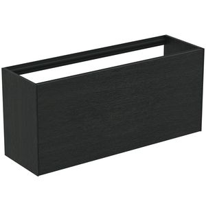 Conca wastafelmeubel 120x37x55cm 1 lade zonder afdekblad smoked oak
