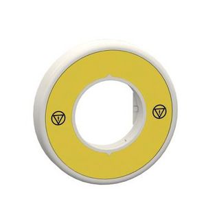 Verlichte ring voor noodstop Led rood 120V Logo