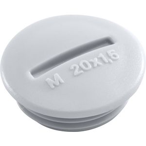 Spuitwaterdichte M20-blindstop grey VVE=100