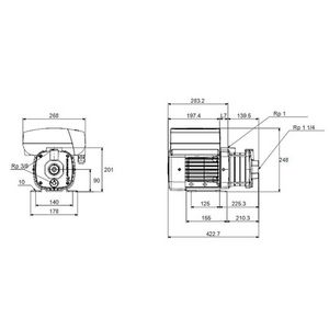 Centrifugaalpomp CME5-5 A-R-A-V-AQQV S-A-D-N 3x400V HR