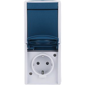 Combinatie schakelaar ra kv wis opb IP44 ocean (2601/6/20 EBW-53)