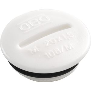 Spuitwaterdichte M20-blindstop white