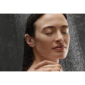 Hoofddouche Rainfinity 360 3 straalsoorten wand polished gold optic