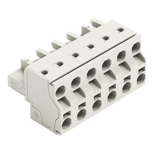 2-draads FE steker 2,5mm² li.grijs 721-2206/026-000 VVE=50