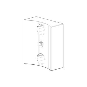 Houder voor glashouder dispenser 40x34x15mm Champagne