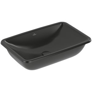 Onderbouwwastafel Loop Friends 615x380mm Pure Black CeramicPlus  4A5800R7