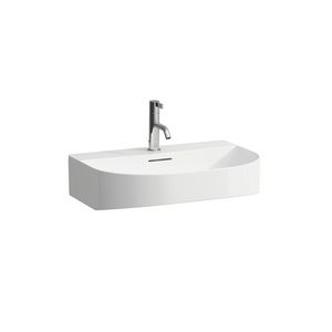 Wastafel 60X42 Met 1 Kraangat Met Overloop Blmt