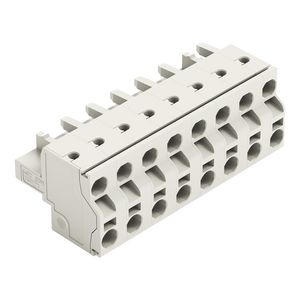 2-draads FE steker 2,5mm² li.grijs 721-2208/026-000 VVE=25