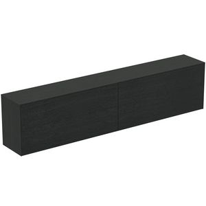 Conca wastafelmeubel 240x37x55cm 2 laden afdekblad zonder uitsnijding smoked oak
