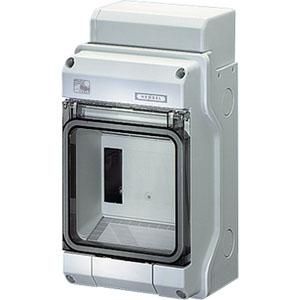 au. beh. Polycarbonaat IP65 4,5 module Inv M20/25/32 +PE