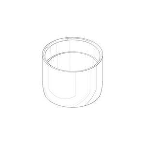 Beluchter mouw 23x17mm chr