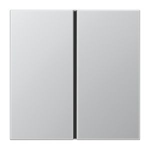 Tastafdekking LS-aluminium 1-voudig compleet KNX