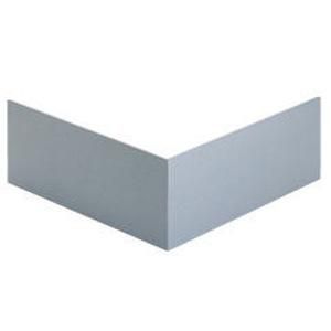 KUNSTSTOF WANDGOOT BUITENHOEK DEKSEL 80MM WIT RAL9010 VVE=2
