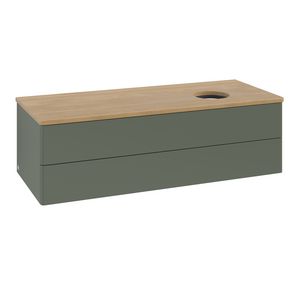 Wastafelonderkast Antao 1200x360x500mm L.Green Matt Lacquer K23011HL