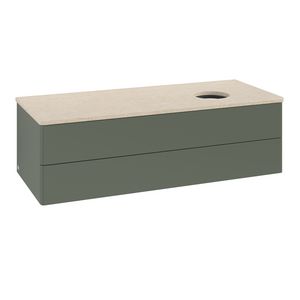 Wastafelonderkast Antao 1200x360x500mm L.Green Matt Lacquer K23013HL