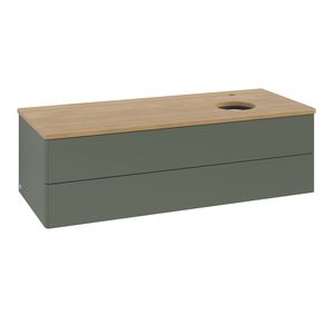 Wastafelonderkast Antao 1200x360x500mm L.Green Matt Lacquer K23051HL