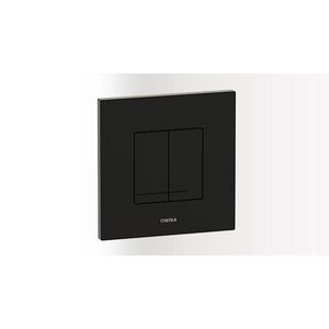 Bedieningspaneel XS/XF DELOS DF dual flush 2-toets kunststof mat zwart