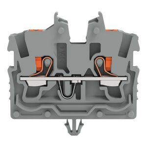 2-draads MINI-rijgklem Met Druk 1 mm² grijs 2250-311 VVE=100