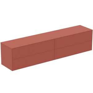 Conca wastafelmeubel 240x50x55cm 4 laden afdekblad zonder uitsnijding matt sunset