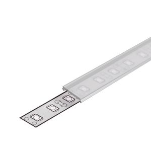 Profiel afdekking C2 klik transparant 1 m1 Prof 10 op/inbouw