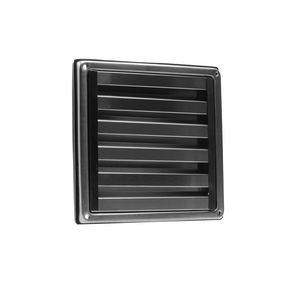 RVS rooster+vaste lamellen Ø125mm
