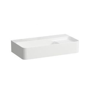 Wastafel met overloop semi nat gedeelte rechts z. kr.gat H8152854001091
