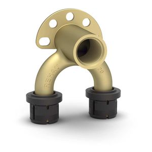 Dubbele muurplaat 16x1/2"bn.dr.x16mm  schuif FASTLOC EX+