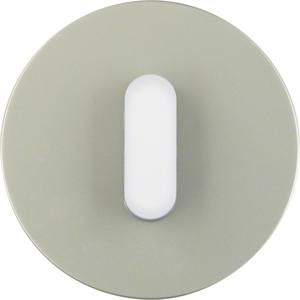 Afdekplaat met knevel berker R.classic edelstaal polarwit