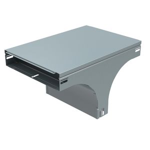 Verticaal T-stuk B300 H60 RAL9010 P31+